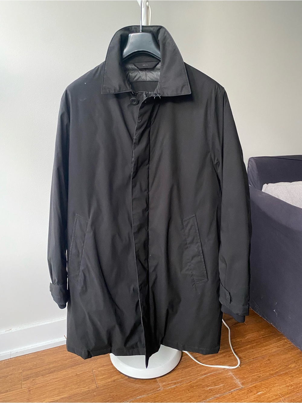 Massimo Dutti Black Trench Coat